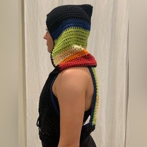 Rainbow Festival Vest NWOT